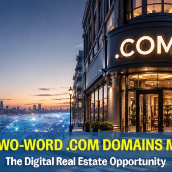 Why Premium Two-Word .COM Domains Can Be Powerful Digital Real Estate